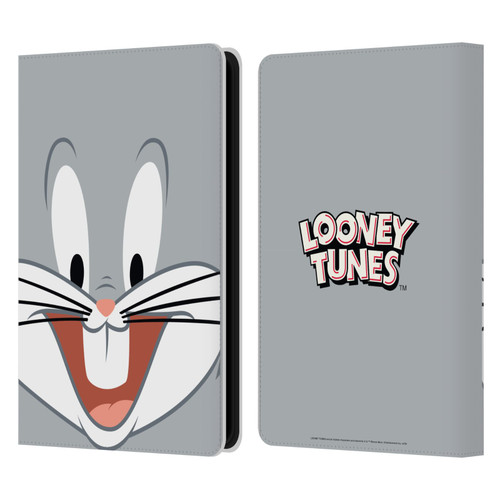 Looney Tunes Full Face Bugs Bunny Leather Book Wallet Case Cover For Amazon Kindle Paperwhite 5 (2021)