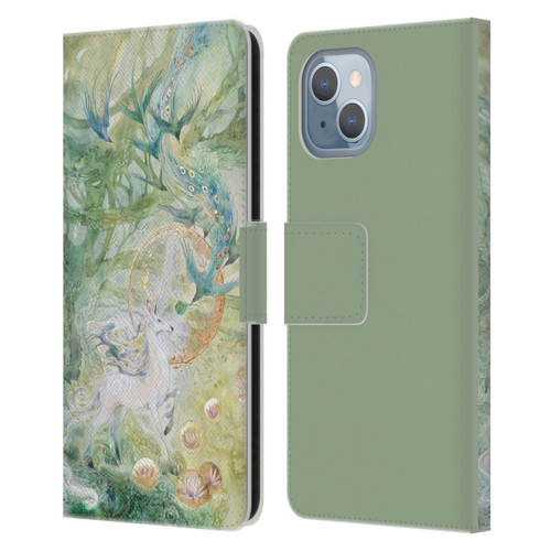 Stephanie Law Graphics Meeting Leather Book Wallet Case Cover For Apple iPhone 14
