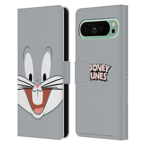 Looney Tunes Full Face Bugs Bunny Leather Book Wallet Case Cover For Google Pixel 9 Pro XL