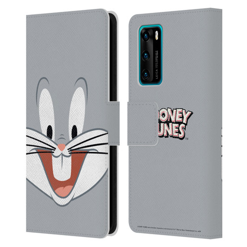 Looney Tunes Full Face Bugs Bunny Leather Book Wallet Case Cover For Huawei P40 5G