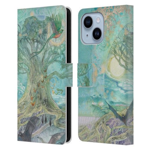Stephanie Law Graphics Tree Leather Book Wallet Case Cover For Apple iPhone 14 Plus