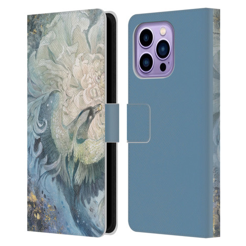 Stephanie Law Graphics In The Gardens Of The Moon Leather Book Wallet Case Cover For Apple iPhone 14 Pro Max