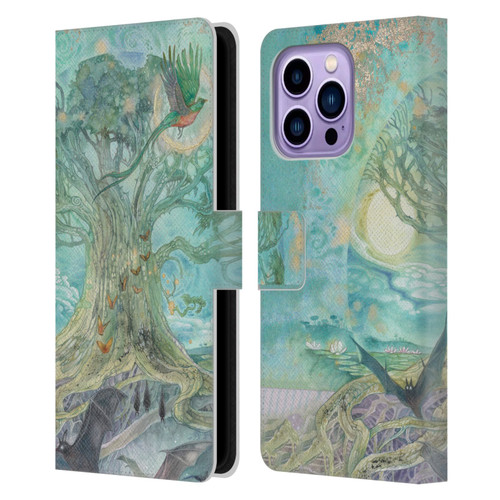 Stephanie Law Graphics Tree Leather Book Wallet Case Cover For Apple iPhone 14 Pro Max