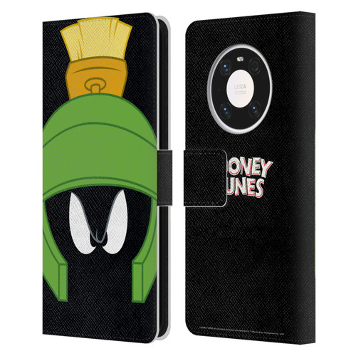 Looney Tunes Full Face Marvin The Martian Leather Book Wallet Case Cover For Huawei Mate 40 Pro 5G