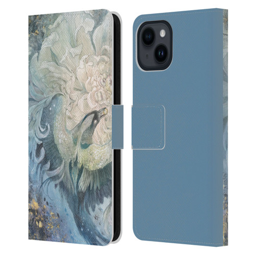 Stephanie Law Graphics In The Gardens Of The Moon Leather Book Wallet Case Cover For Apple iPhone 15