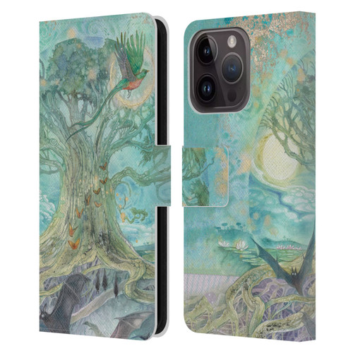 Stephanie Law Graphics Tree Leather Book Wallet Case Cover For Apple iPhone 15 Pro