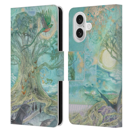 Stephanie Law Graphics Tree Leather Book Wallet Case Cover For Apple iPhone 16