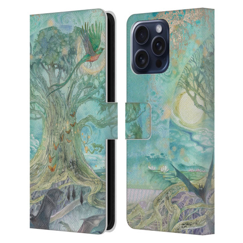 Stephanie Law Graphics Tree Leather Book Wallet Case Cover For Apple iPhone 16 Pro Max
