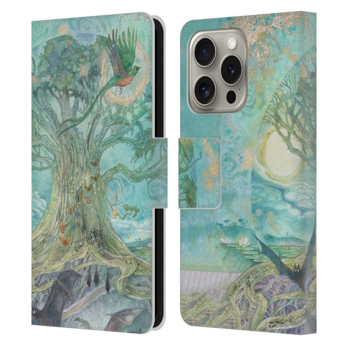 Stephanie Law Graphics Tree Leather Book Wallet Case Cover For Apple iPhone 16 Pro