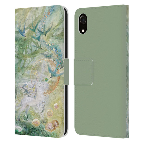 Stephanie Law Graphics Meeting Leather Book Wallet Case Cover For Apple iPhone XR