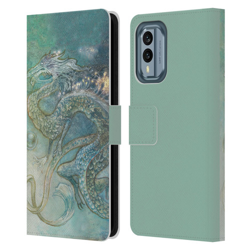 Stephanie Law Graphics Dragon Leather Book Wallet Case Cover For Nokia X30