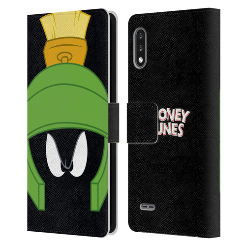 Looney Tunes Full Face Marvin The Martian Leather Book Wallet Case Cover For LG K22