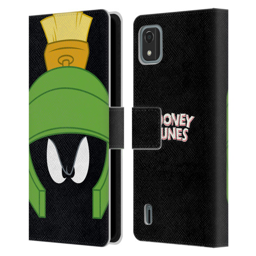 Looney Tunes Full Face Marvin The Martian Leather Book Wallet Case Cover For Nokia C2 2nd Edition
