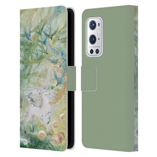 Stephanie Law Graphics Meeting Leather Book Wallet Case Cover For OnePlus 9 Pro