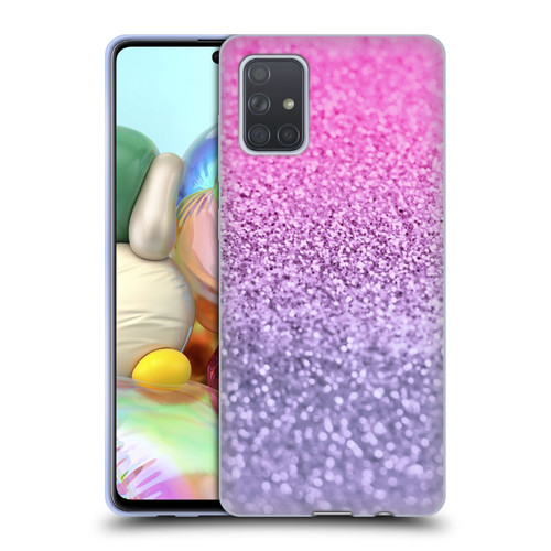 Monika Strigel Glitter Collection Lavender Pink Soft Gel Case for Samsung Galaxy A71 (2019)