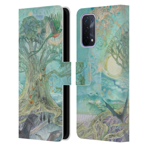 Stephanie Law Graphics Tree Leather Book Wallet Case Cover For OPPO A54 5G