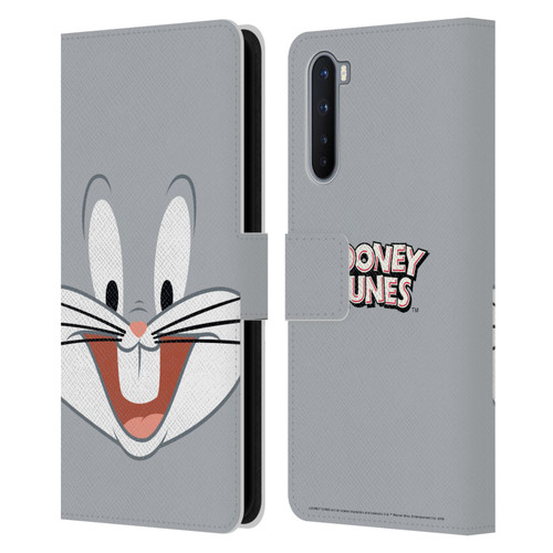 Looney Tunes Full Face Bugs Bunny Leather Book Wallet Case Cover For OnePlus Nord 5G