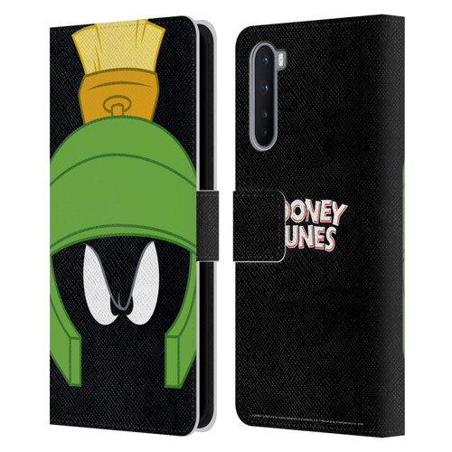 Looney Tunes Full Face Marvin The Martian Leather Book Wallet Case Cover For OnePlus Nord 5G