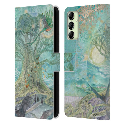 Stephanie Law Graphics Tree Leather Book Wallet Case Cover For Samsung Galaxy A14 5G