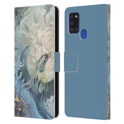 Stephanie Law Graphics In The Gardens Of The Moon Leather Book Wallet Case Cover For Samsung Galaxy A21s (2020)