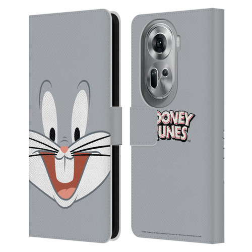 Looney Tunes Full Face Bugs Bunny Leather Book Wallet Case Cover For OPPO Reno11 Pro