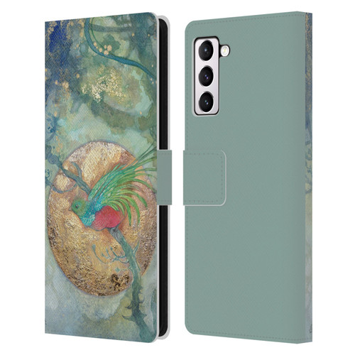Stephanie Law Graphics Bird Leather Book Wallet Case Cover For Samsung Galaxy S21+ 5G