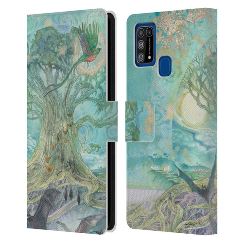 Stephanie Law Graphics Tree Leather Book Wallet Case Cover For Samsung Galaxy M31 (2020)