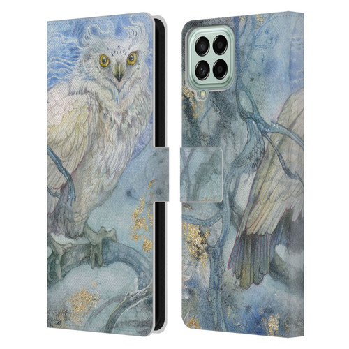 Stephanie Law Graphics Owl Leather Book Wallet Case Cover For Samsung Galaxy M33 (2022)