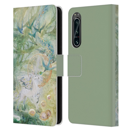 Stephanie Law Graphics Meeting Leather Book Wallet Case Cover For Sony Xperia 5 IV