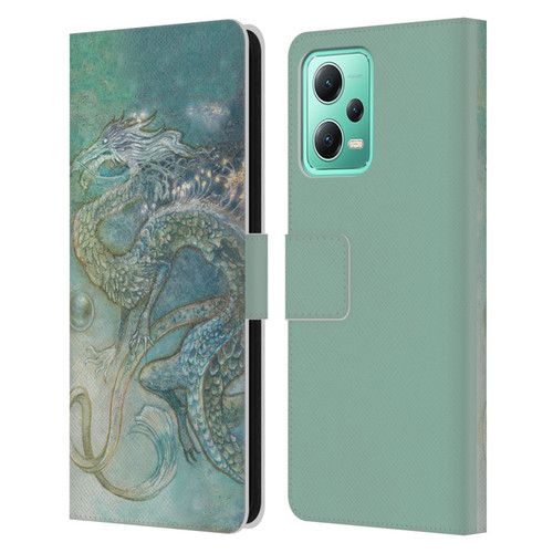 Stephanie Law Graphics Dragon Leather Book Wallet Case Cover For Xiaomi Redmi Note 12 5G