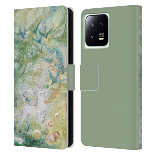 Stephanie Law Graphics Meeting Leather Book Wallet Case Cover For Xiaomi 13 5G