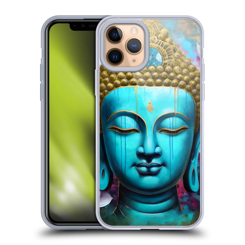 Mark Ashkenazi Buddha Face Lotus Soft Gel Case for Apple iPhone 11 Pro