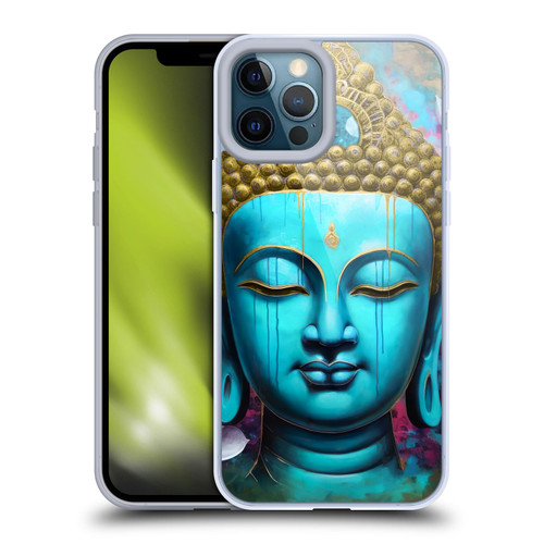 Mark Ashkenazi Buddha Face Lotus Soft Gel Case for Apple iPhone 12 Pro Max