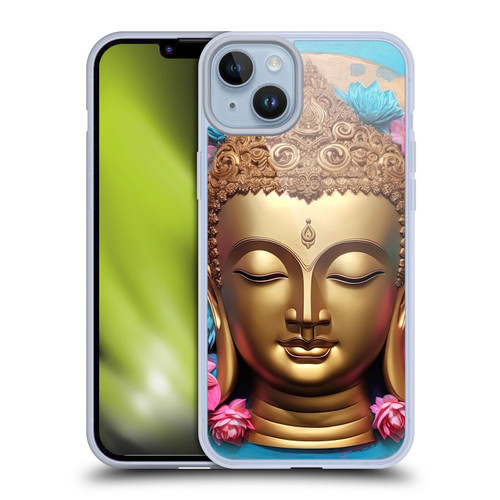 Mark Ashkenazi Buddha Gold Face Soft Gel Case for Apple iPhone 14 Plus