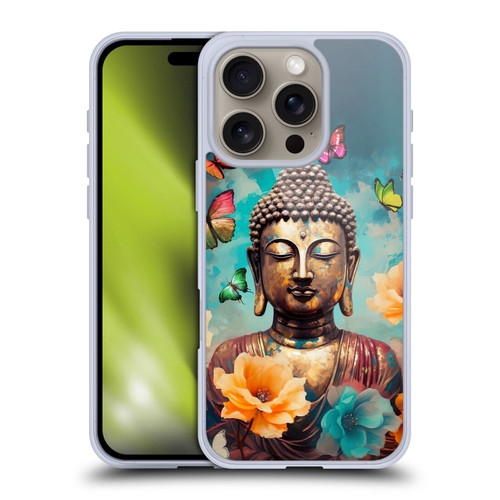 Mark Ashkenazi Buddha Lotus And Butterfly Soft Gel Case for Apple iPhone 16 Pro