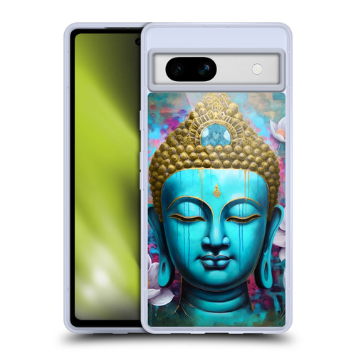 Mark Ashkenazi Buddha Face Lotus Soft Gel Case for Google Pixel 7a