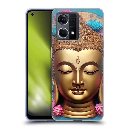 Mark Ashkenazi Buddha Gold Face Soft Gel Case for OPPO Reno8 4G