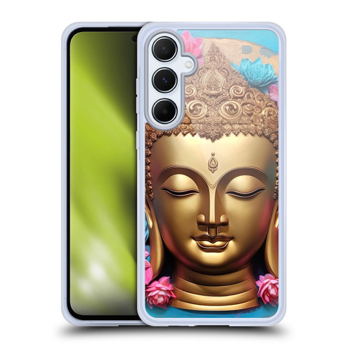 Mark Ashkenazi Buddha Gold Face Soft Gel Case for Samsung Galaxy A55 5G
