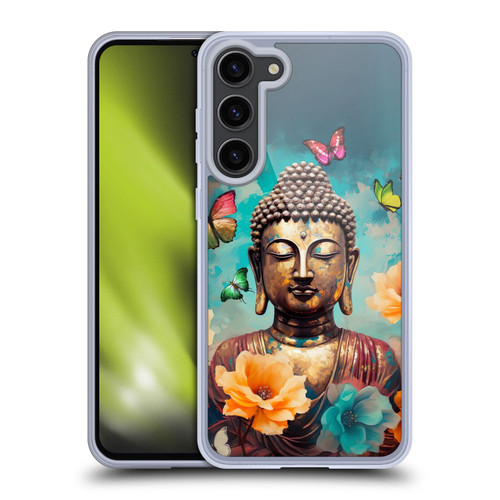 Mark Ashkenazi Buddha Lotus And Butterfly Soft Gel Case for Samsung Galaxy S23+ 5G