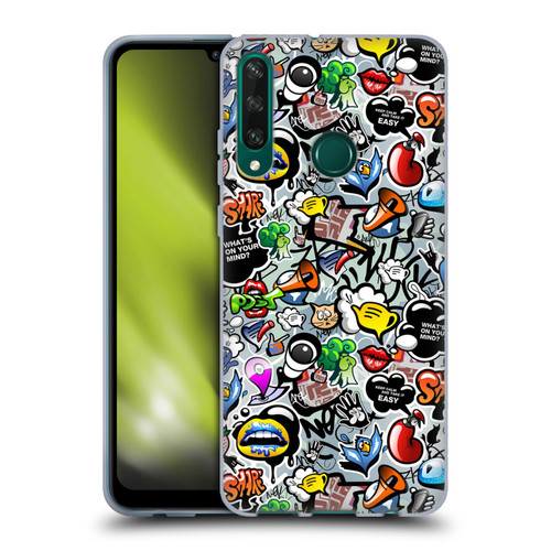 Mark Ashkenazi Graffiti Social Media Soft Gel Case for Huawei Y6p