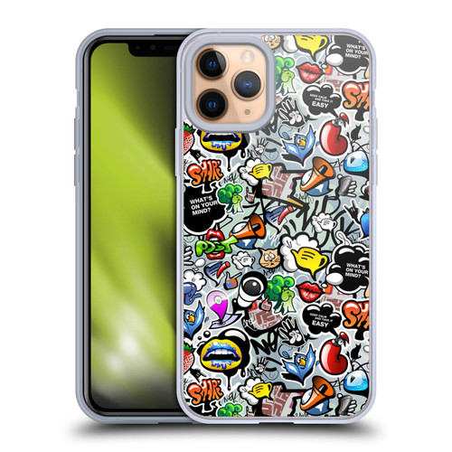 Mark Ashkenazi Graffiti Social Media Soft Gel Case for Apple iPhone 11 Pro