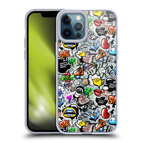 Mark Ashkenazi Graffiti Social Media Soft Gel Case for Apple iPhone 12 Pro Max