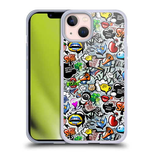 Mark Ashkenazi Graffiti Social Media Soft Gel Case for Apple iPhone 13