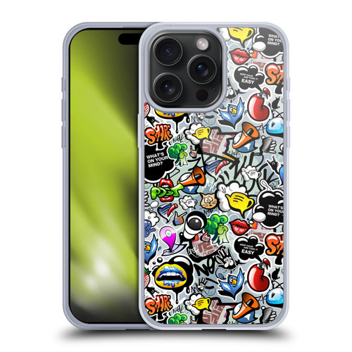 Mark Ashkenazi Graffiti Social Media Soft Gel Case for Apple iPhone 15 Pro Max