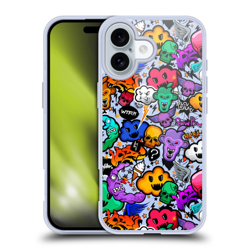 Mark Ashkenazi Graffiti Skull Soft Gel Case for Apple iPhone 16