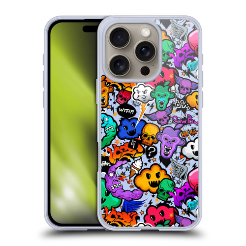 Mark Ashkenazi Graffiti Skull Soft Gel Case for Apple iPhone 16 Pro