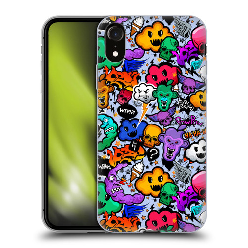 Mark Ashkenazi Graffiti Skull Soft Gel Case for Apple iPhone XR