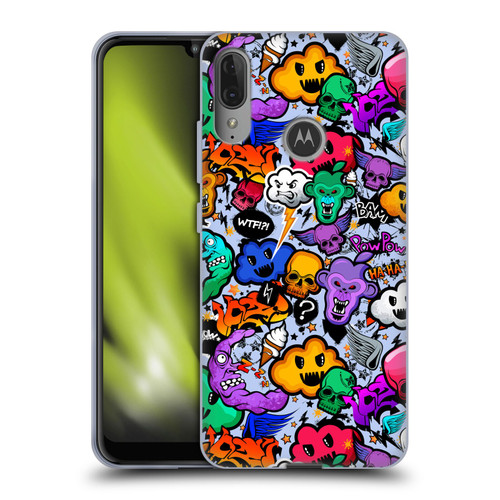 Mark Ashkenazi Graffiti Skull Soft Gel Case for Motorola Moto E6 Plus