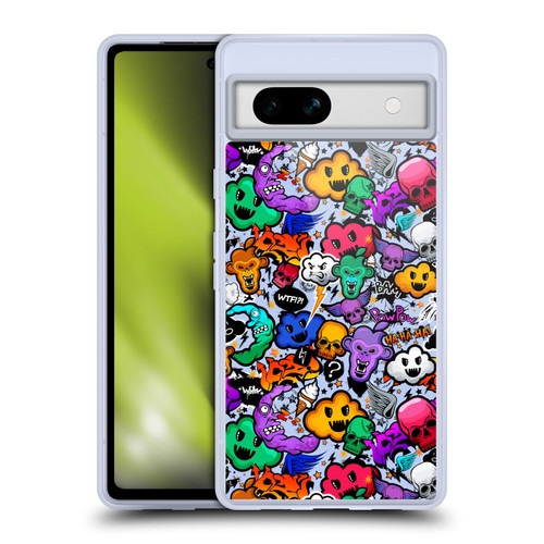 Mark Ashkenazi Graffiti Skull Soft Gel Case for Google Pixel 7a