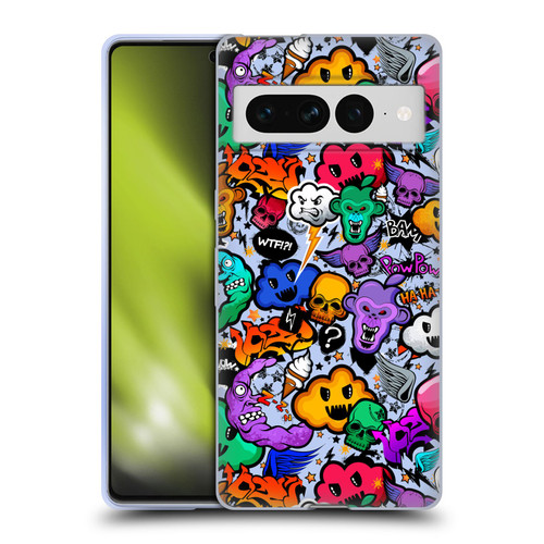 Mark Ashkenazi Graffiti Skull Soft Gel Case for Google Pixel 7 Pro